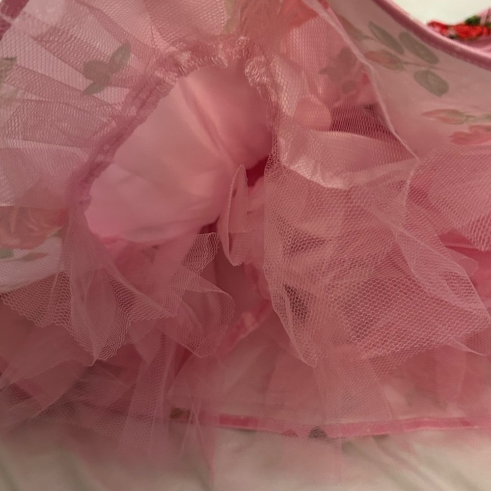 Sugar Thrillz Dolls Kill Holding Court Pink Rose Dress NWT XS - Picture 9 of 12